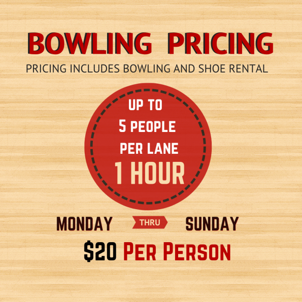 BOWLING PRICING Strike 10 Bowling & Sports Lounge